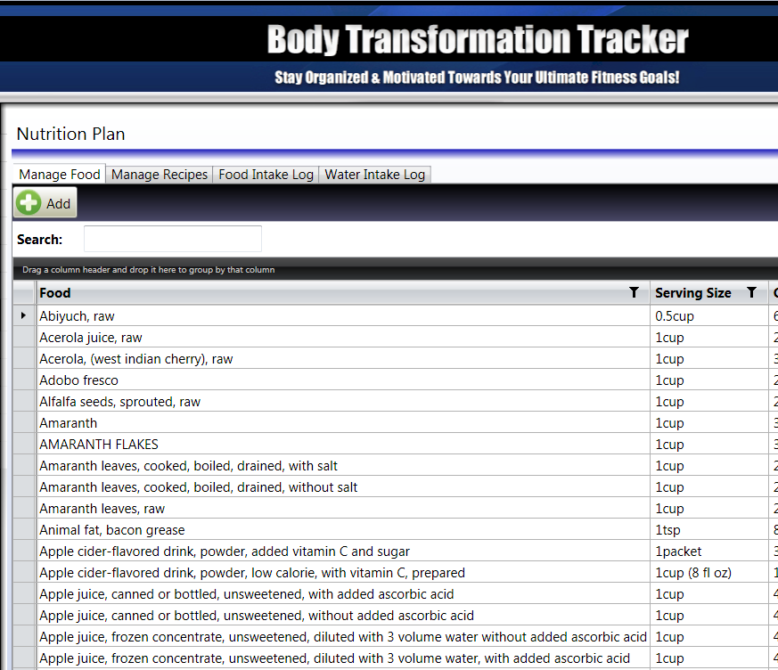 NUTRITION PLAN